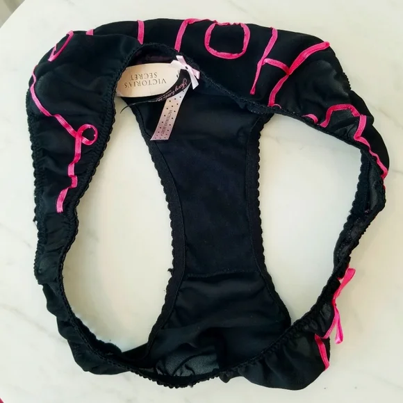 Victoria's Secret Vintage Sexy Little Things Velvet Hoodie Bikini Panty NWT Key - Picture 12 of 16